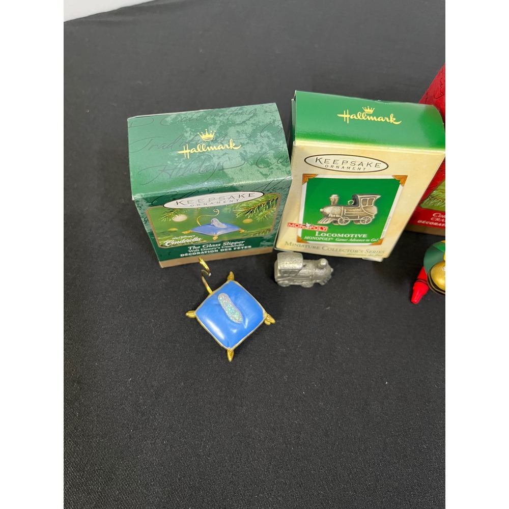 Lot of 8 Hallmark Keepsake Ornaments Disney Crayola Monopoly Miniature Vintage - Picture 10 of 16